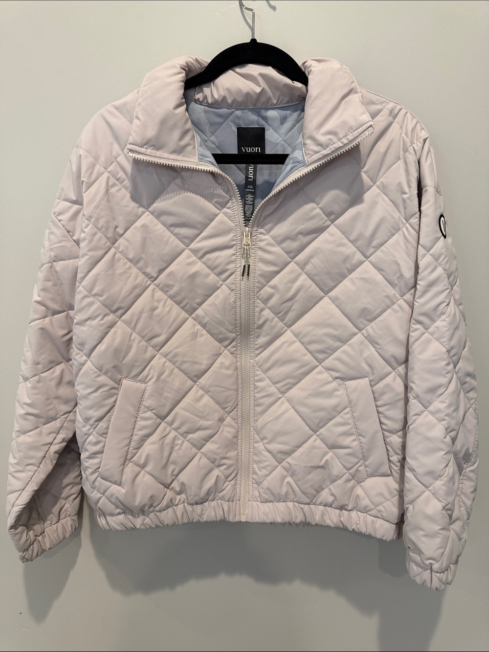 Women's Vuori Quilted Light Pink/Tan Puffer Jacket